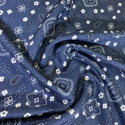 Bandana (Poly Print) Table Runner in Navy