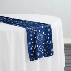 Bandana (Poly Print) Table Runner in Navy