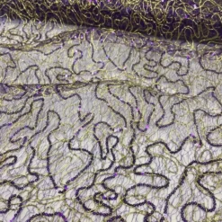 Bedazzle Table Linen in Purple and Gold