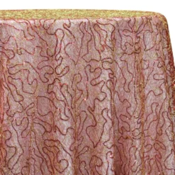 Bedazzle Table Linen in Red and Gold