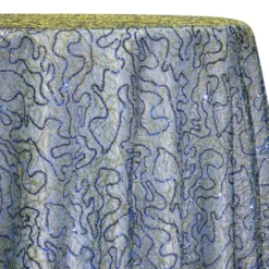Bedazzle Table Linen in Turquoise and Gold