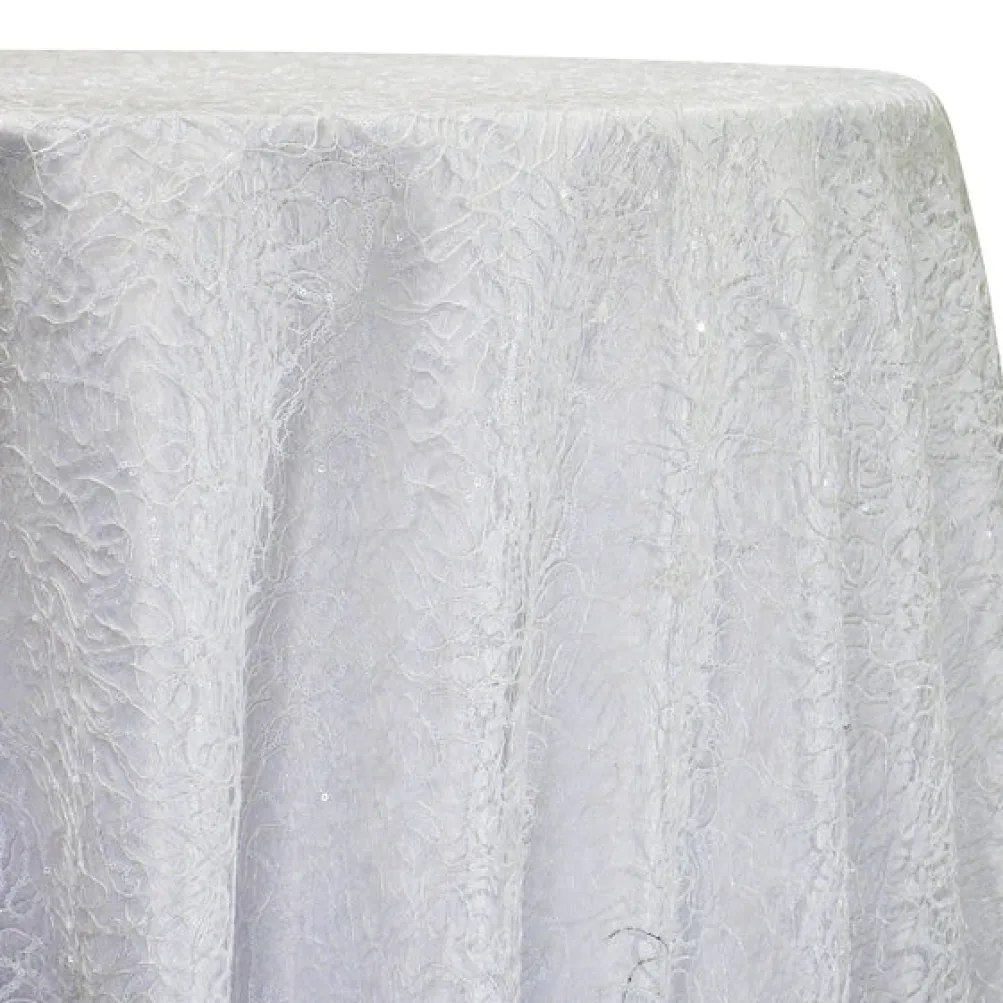 Bedazzle Table Linen in White