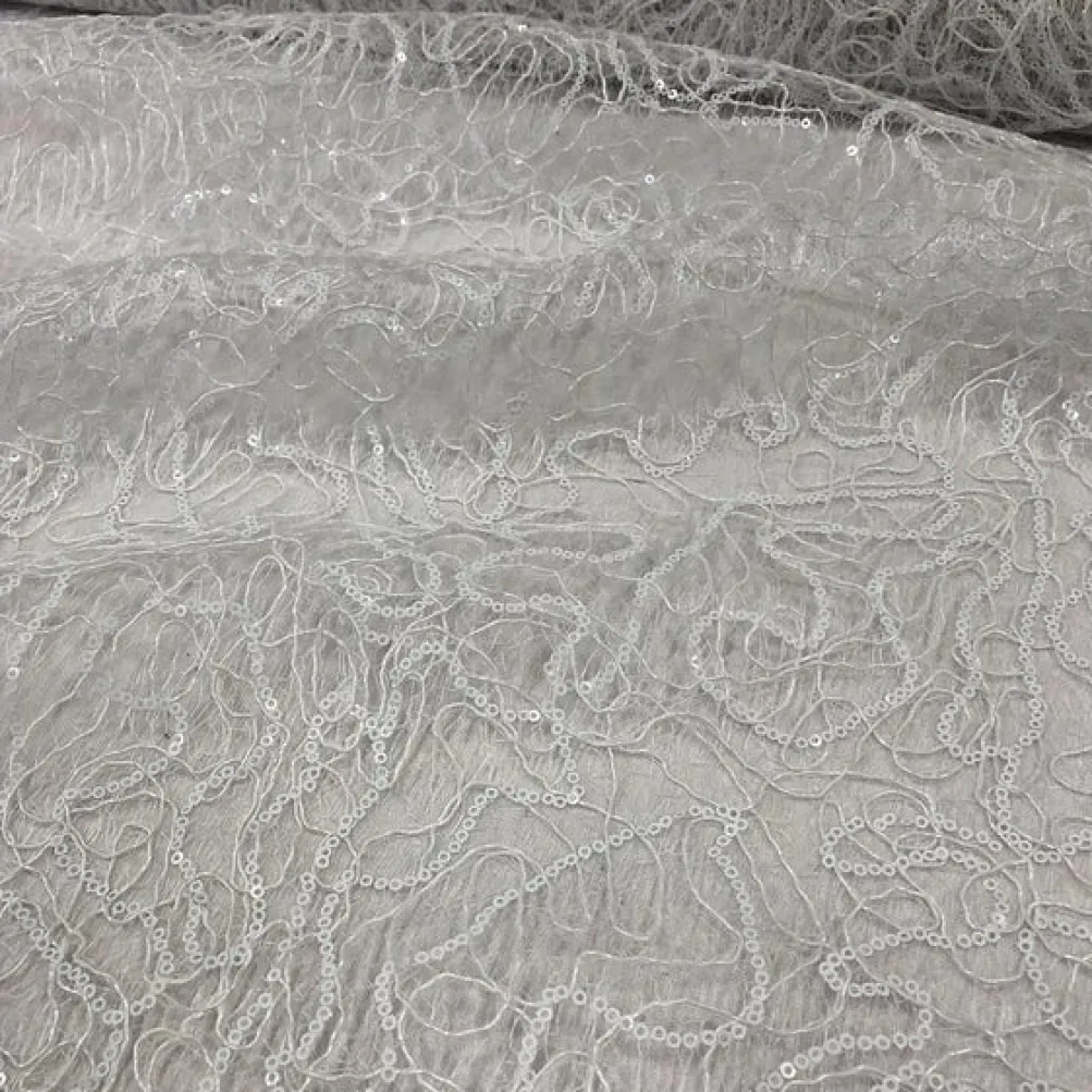 Bedazzle Table Linen in White