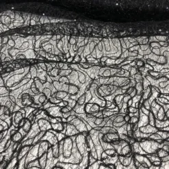 Bedazzle (w/ Poly Lining) Table Napkin in Black