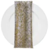 Bedazzle (w/ Poly Lining) Table Napkin in Gold 18K