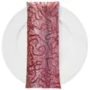 Bedazzle (w/ Poly Lining) Table Napkin in Red