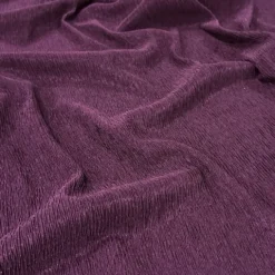 Bella Crepe Table Linen in Eggplant