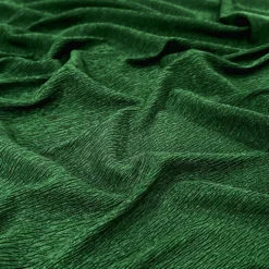 Bella Crepe Table Linen in Hunter Green