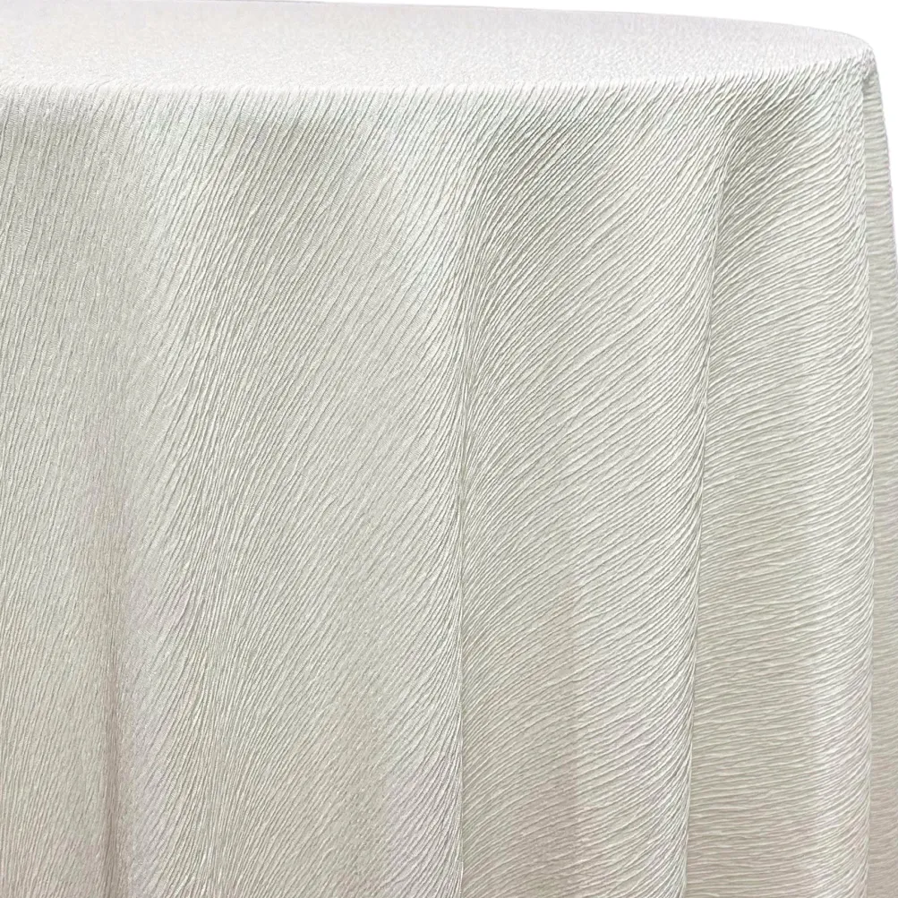 Bella Crepe Table Linen in Ivory