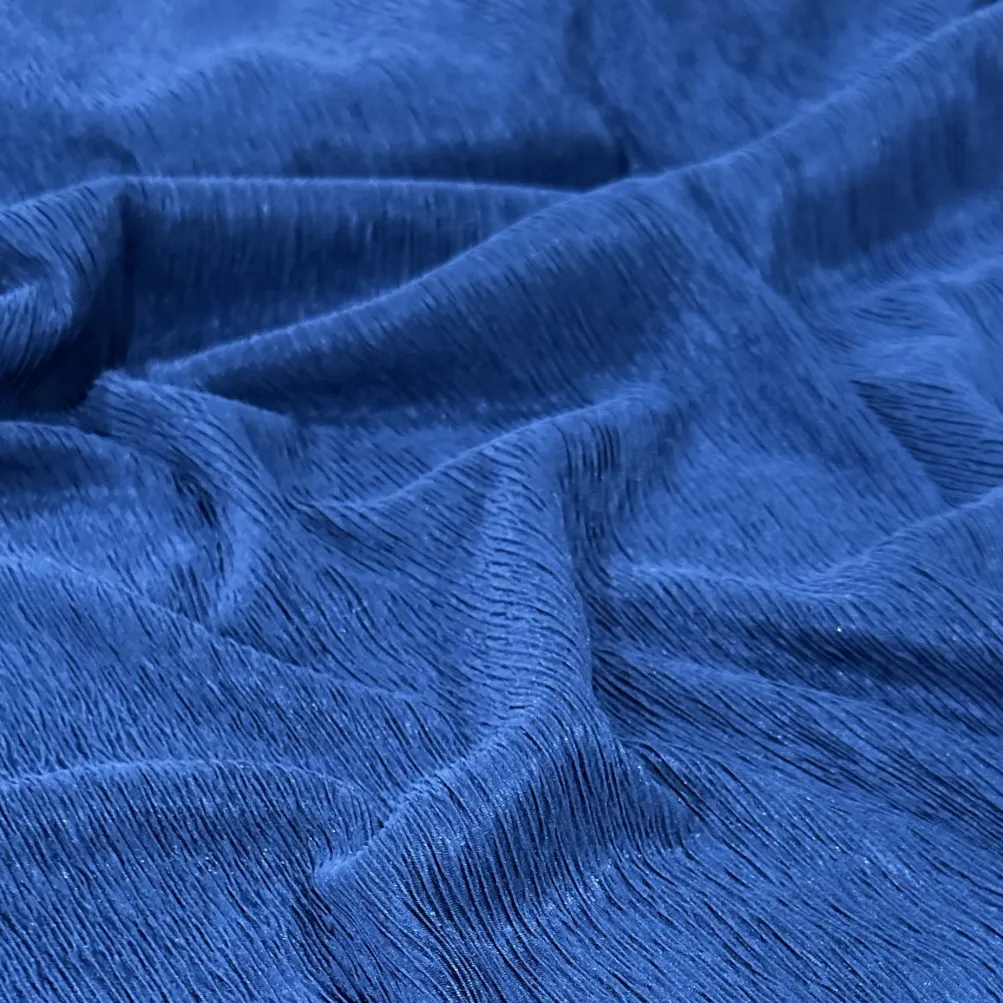 Bella Crepe Table Linen in Royal