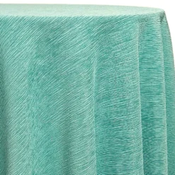 Bella Crepe Table Linen in Teal Green