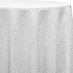 Bella Crepe Table Linen in White