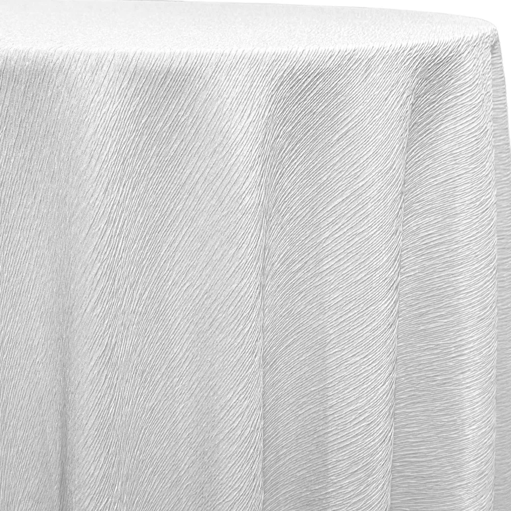 Bella Crepe Table Linen in White