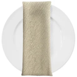 Bella Crepe Table Napkin in Bone