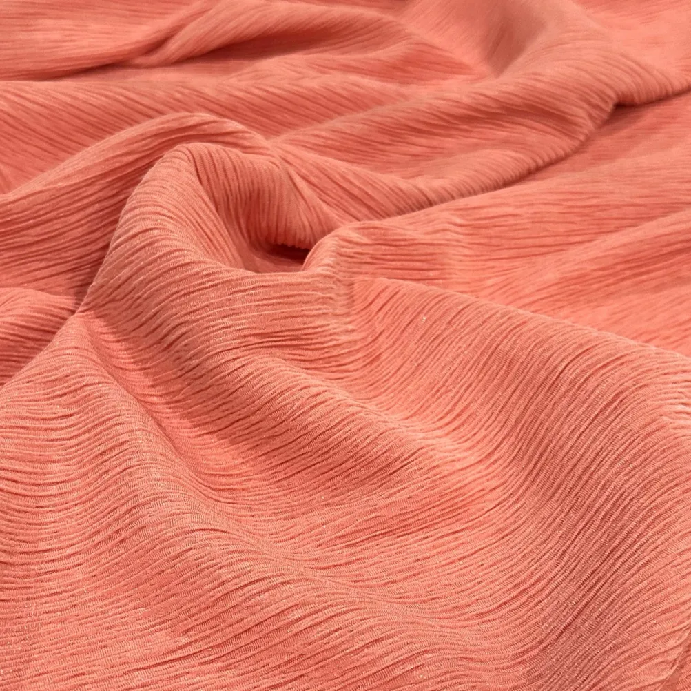Bella Crepe Table Napkin in Coral