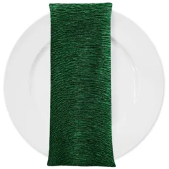 Bella Crepe Table Napkin in Hunter Green