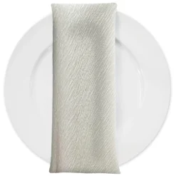 Bella Crepe Table Napkin in Ivory