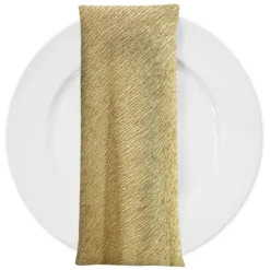 Bella Crepe Table Napkin in Lt Gold