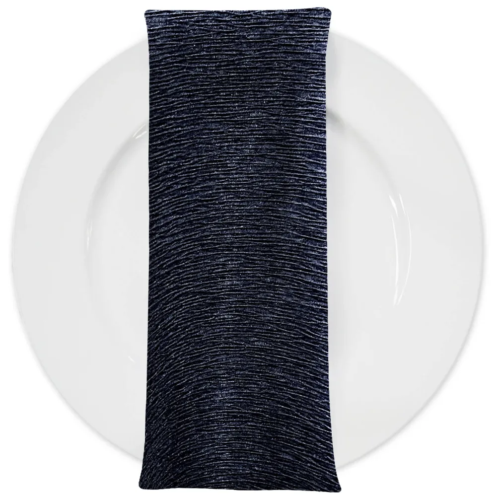 Bella Crepe Table Napkin in Navy