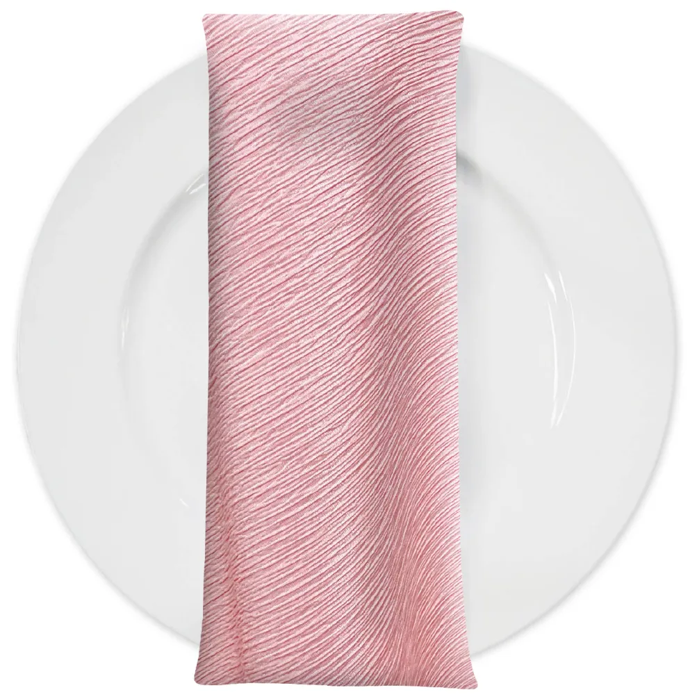 Bella Crepe Table Napkin in Pink