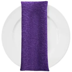 Bella Crepe Table Napkin in Purple