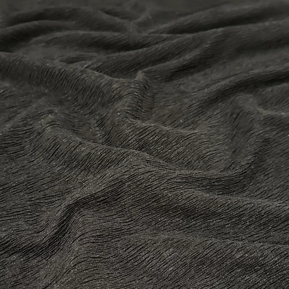 Bella Crepe Table Runner in Black