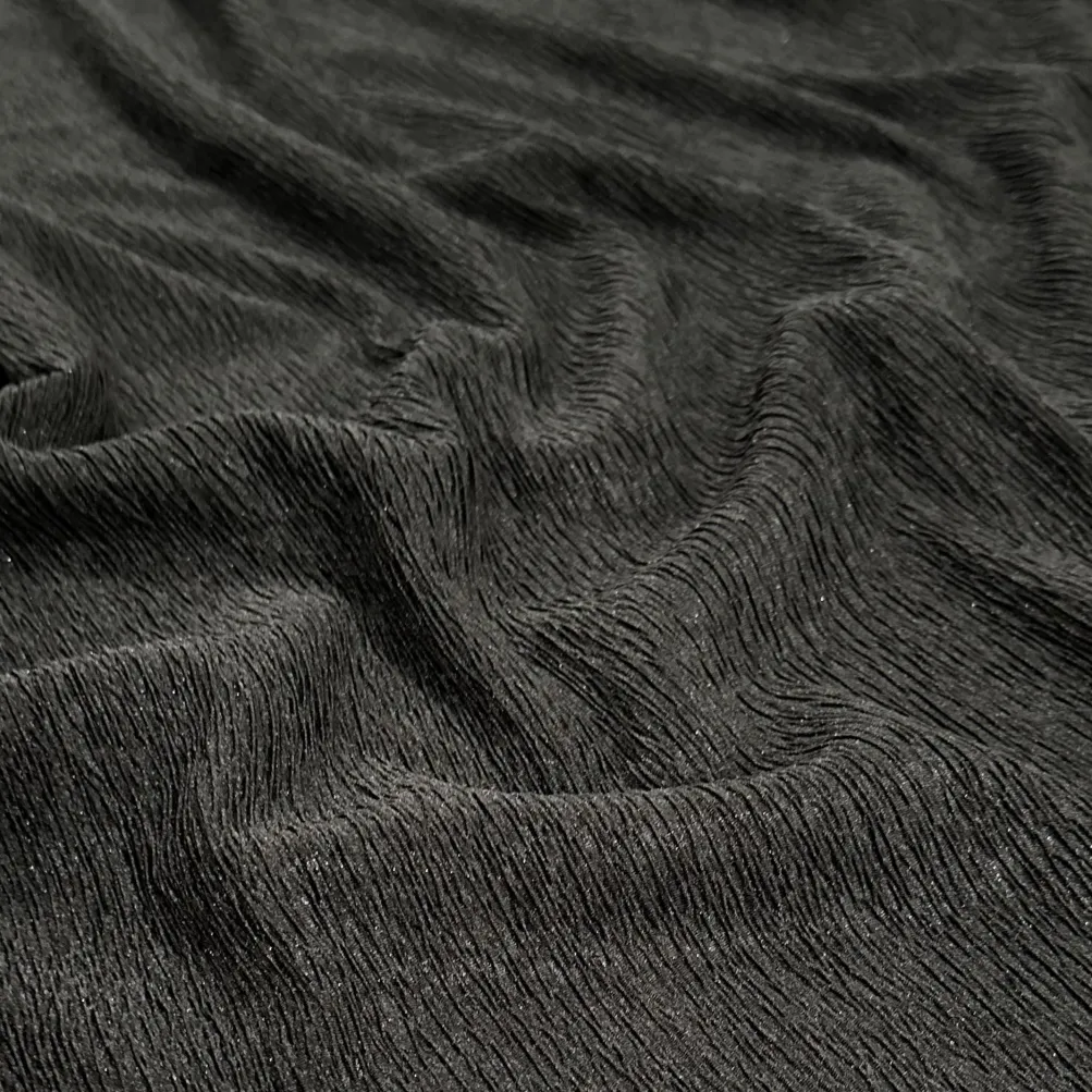 Bella Crepe Table Runner in Black