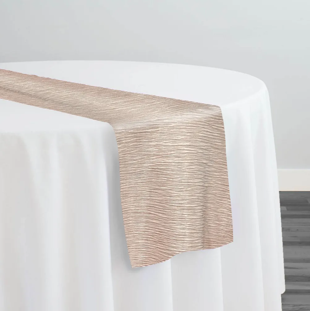 Bella Crepe Table Runner in Blush