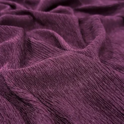 Bella Crepe Table Runner in Eggplant
