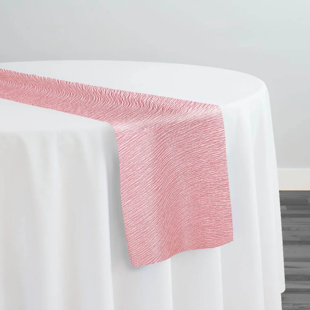 Bella Crepe Table Runner in Pink