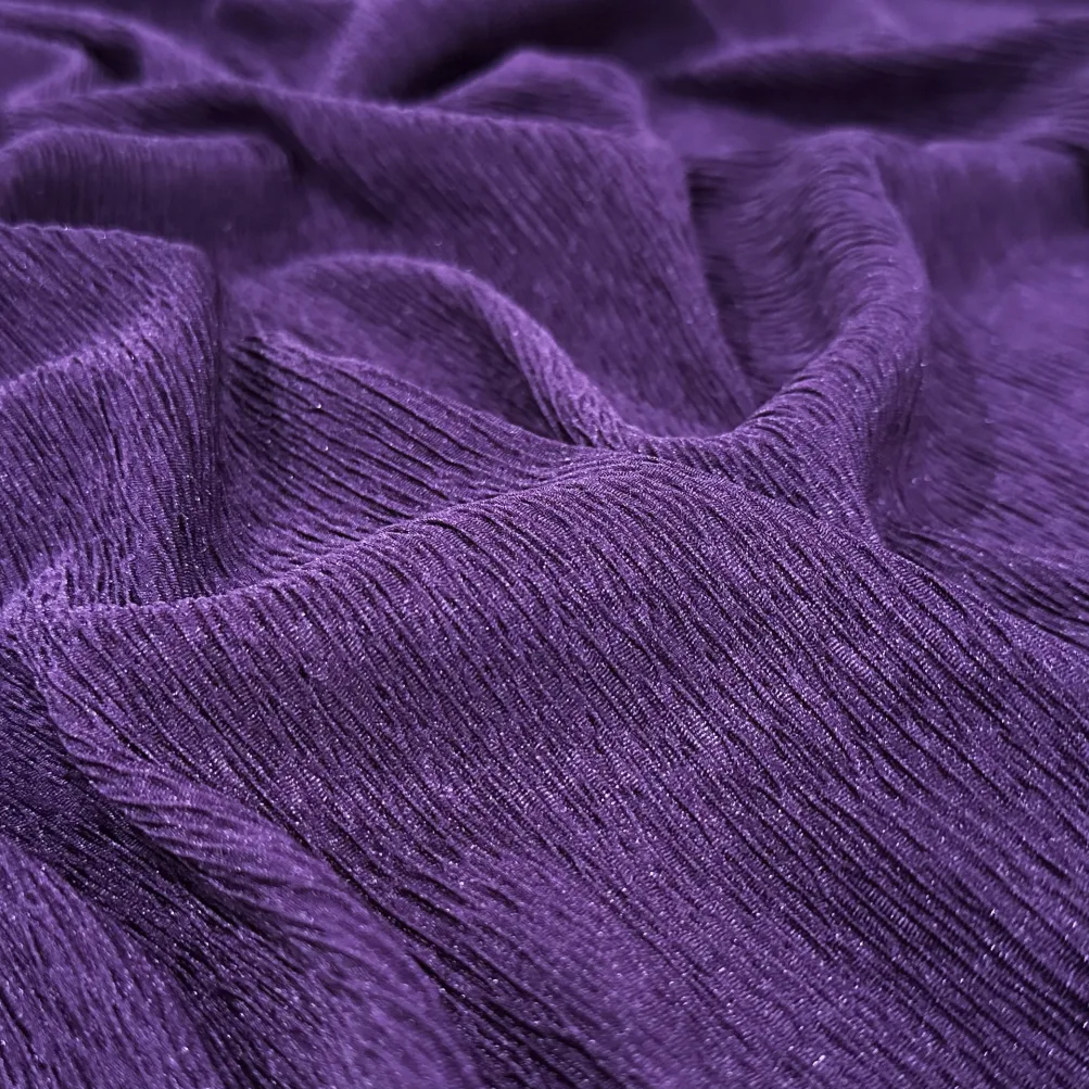 Bella Crepe Table Runner in Purple