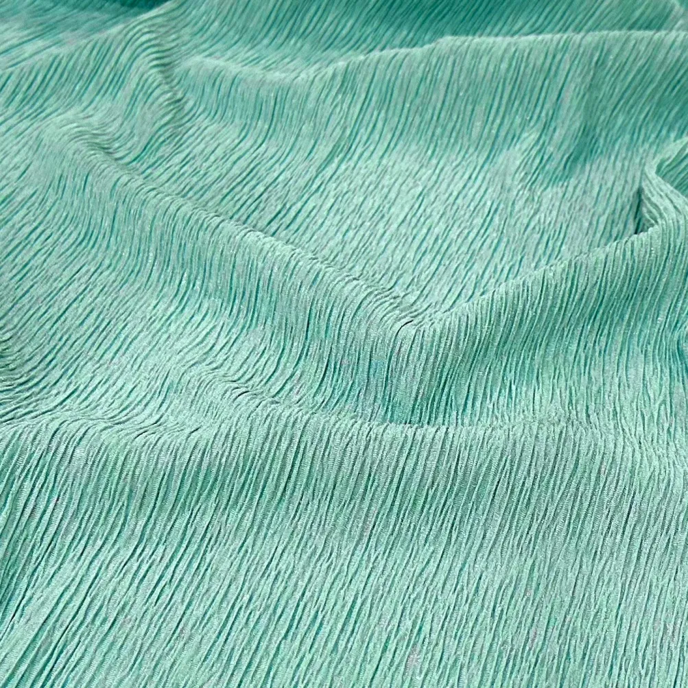 Bella Crepe Table Runner in Teal Green