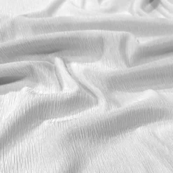 Bella Crepe Table Runner in White