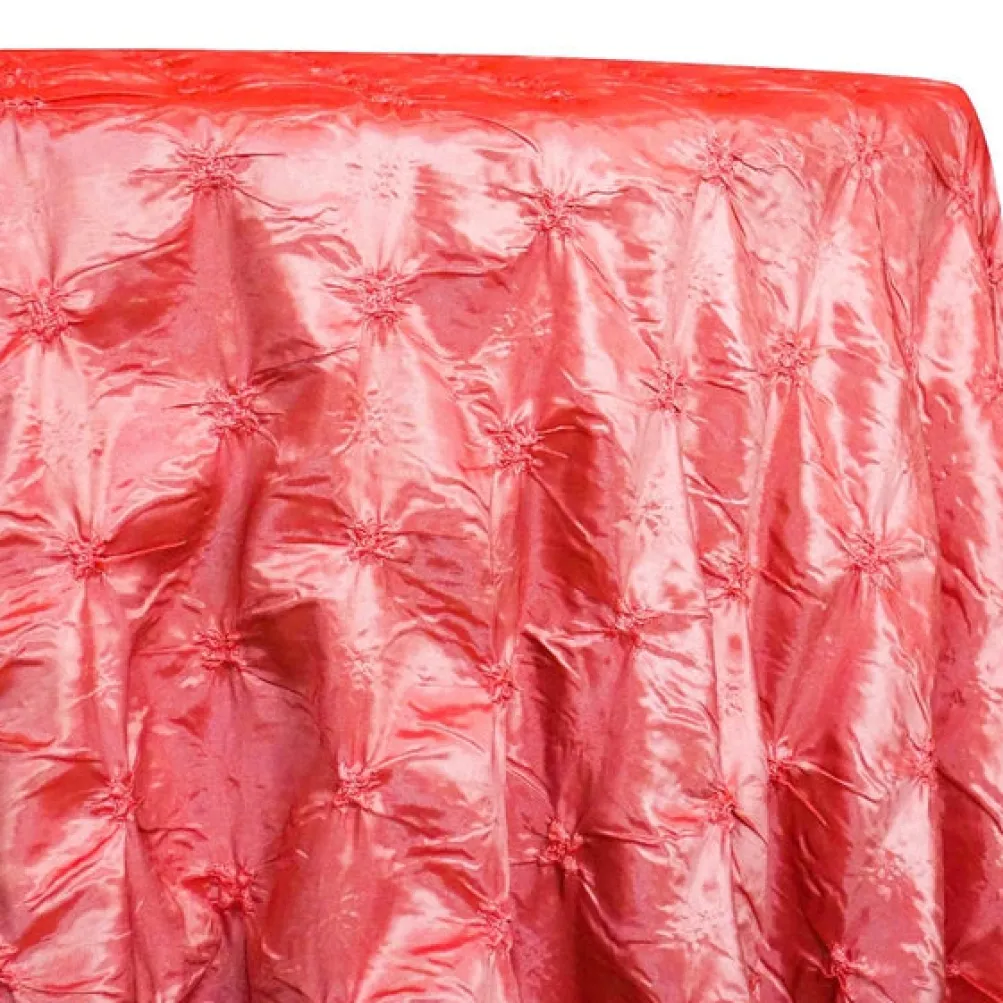 Belly Button (Pinwheel) Table Linen in Coral