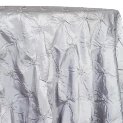 Belly Button (Pinwheel) Table Linen in Silver