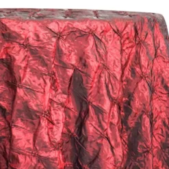Belly Button (Pinwheel) Table Linen in Burgundy