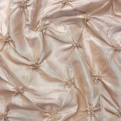 Belly Button (Pinwheel) Table Linen in Taupe Gold