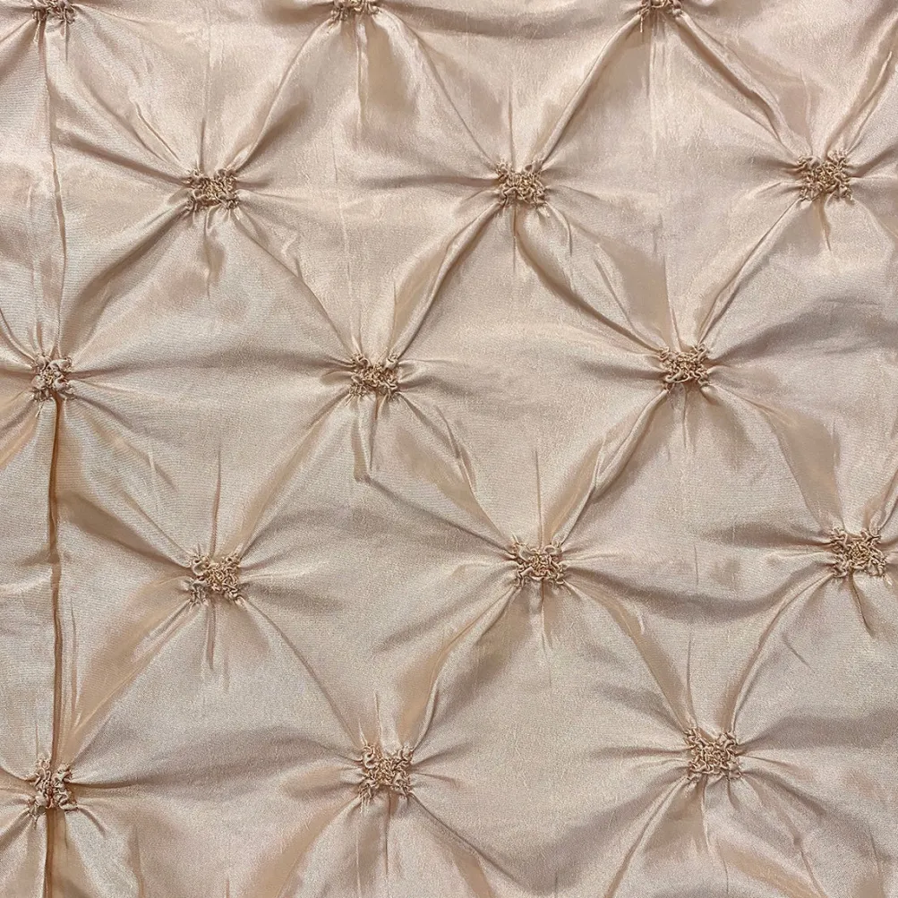 Belly Button (Pinwheel) Table Linen in Taupe Gold