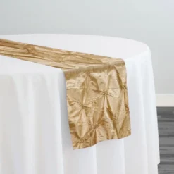 Belly Button (Pinwheel) Table Runner in Gold