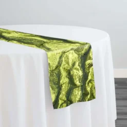 Belly Button (Pinwheel) Table Runner in Olive