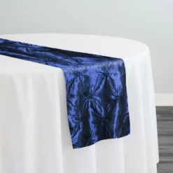 Belly Button (Pinwheel) Table Runner in Navy