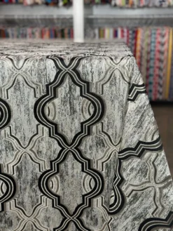 Bentley Jacquard Table Linen in Black