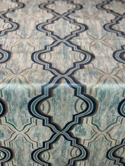 Bentley Jacquard Table Linen in Turquoise