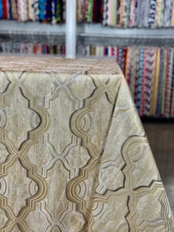 Bentley Jacquard Table Linen in Gold