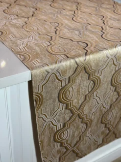 Bentley Jacquard Table Linen in Gold