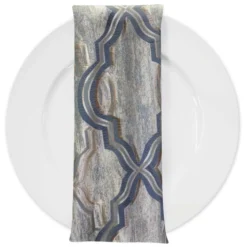 Bentley Jacquard Table Napkin in Silver