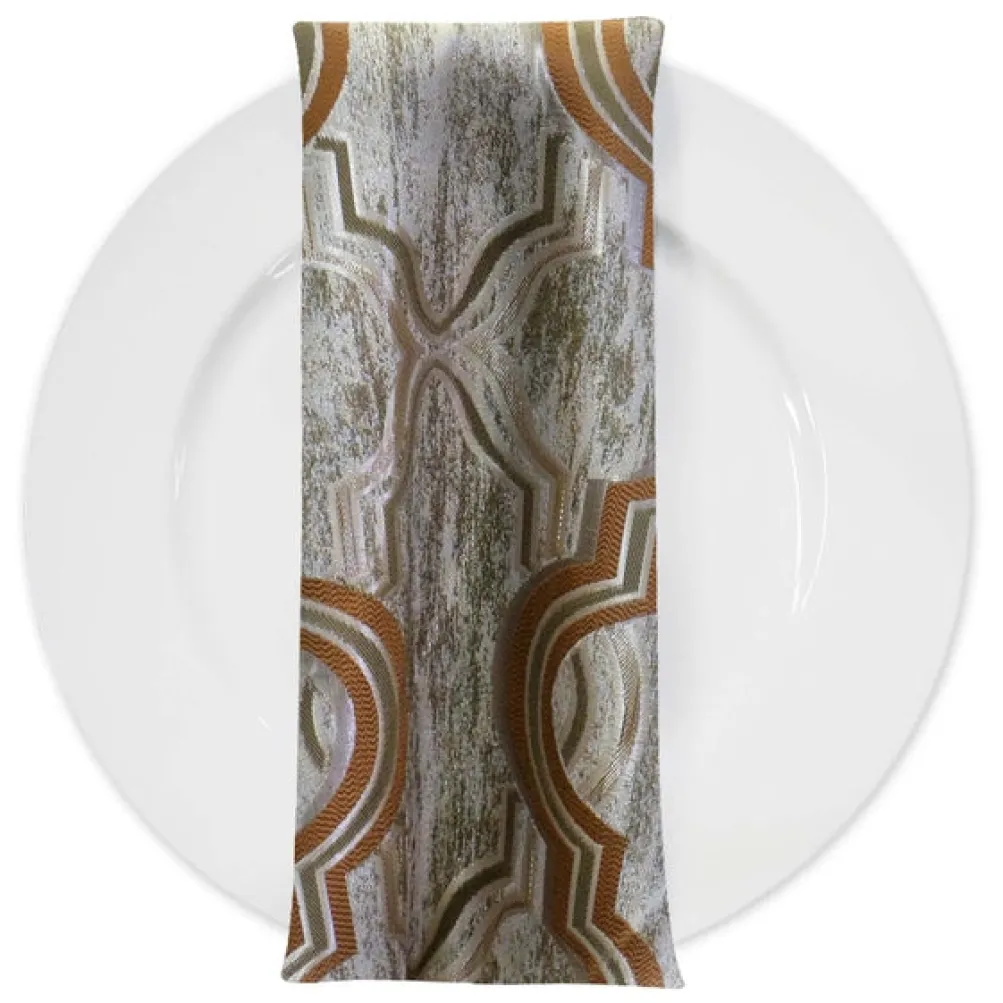 Bentley Jacquard Table Napkin in Copper