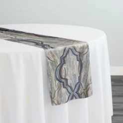 Bentley Jacquard Table Runner in Silver