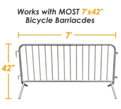 Bicycle Barricade (7'x42