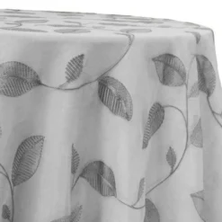 Birch Leaf Table Linen in Grey